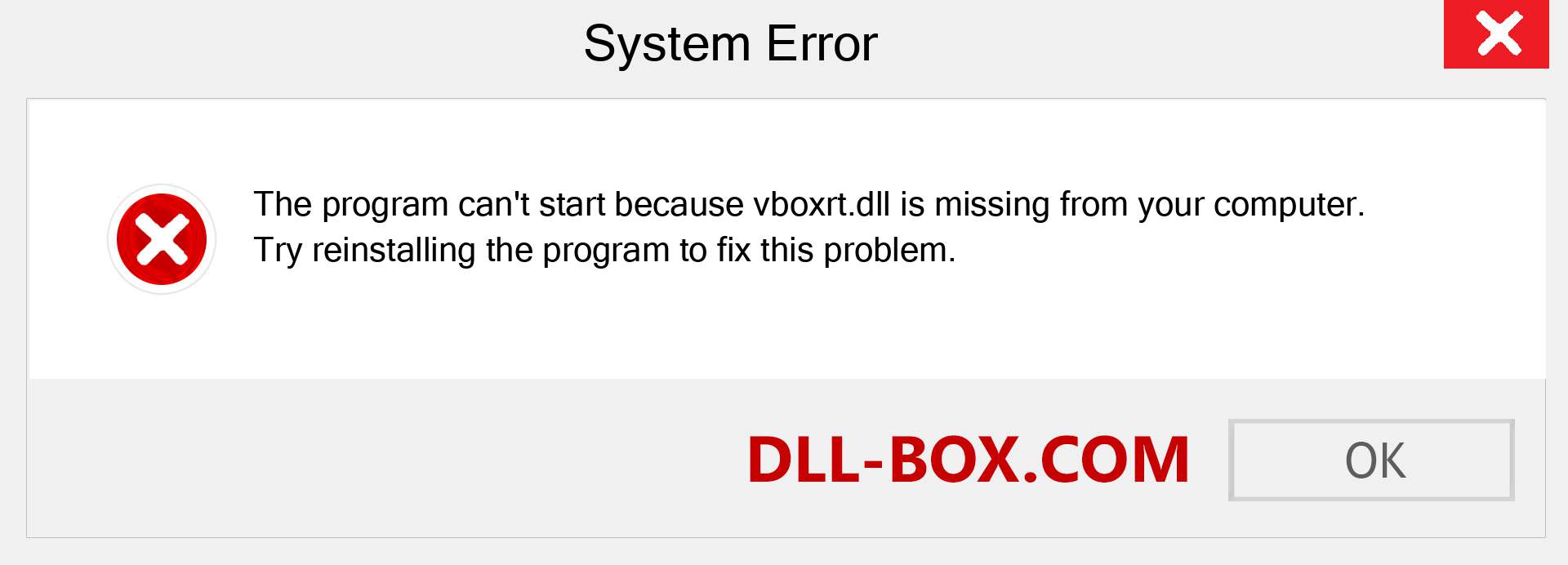  vboxrt.dll file is missing?. Download for Windows 7, 8, 10 - Fix  vboxrt dll Missing Error on Windows, photos, images